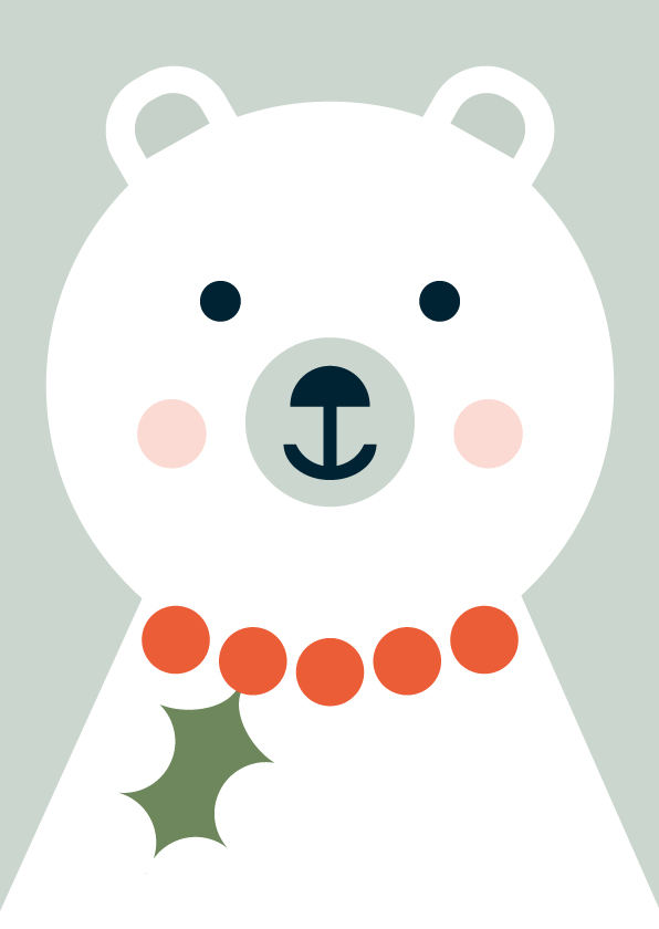 Postkarte - Designfräulein - Funny Faces - Eisbaer