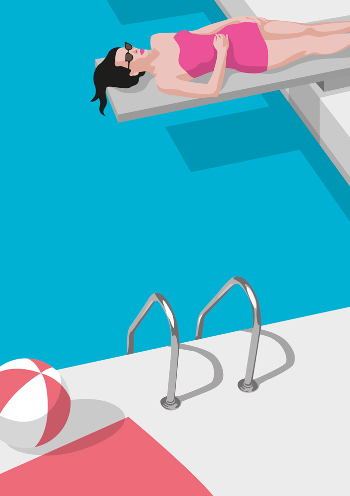 ArtPrint A4 - Modern Art - Pool