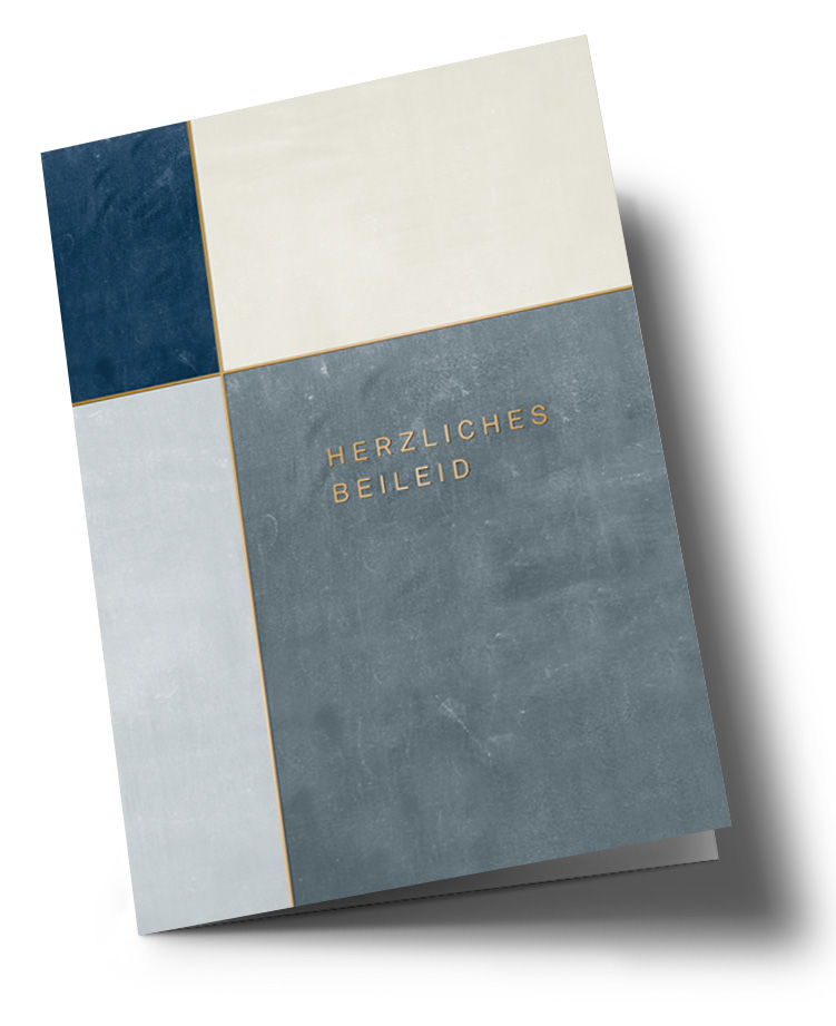 Klappkarte - Designfräulein - Herzliches Beileid