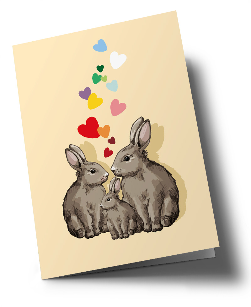 Klappkarte B6 - illi - NAMAMO Klappkarte B6 - illi - NAMAMO