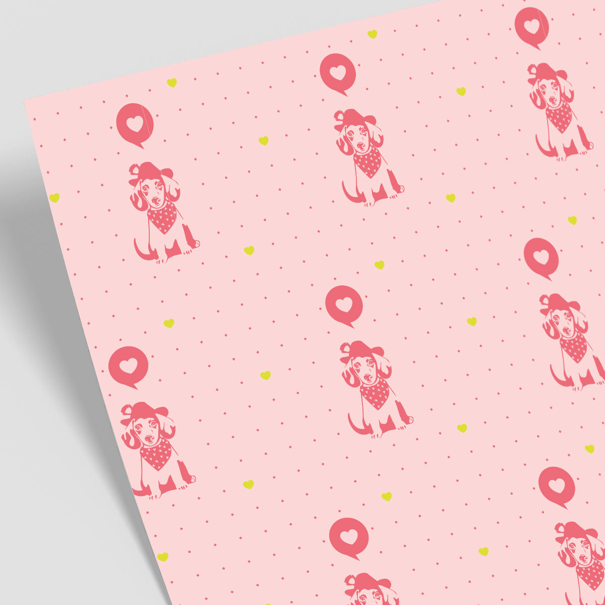 Geschenkpapier - neonstyle - Dachshund