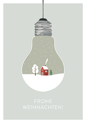 Postkarte - La Card - Glühbirne