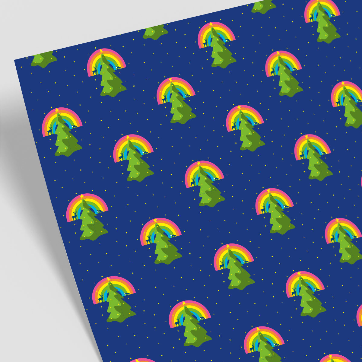 *Geschenkpapier - neonstyle - Tannenbaum mit Regenbogen *Geschenkpapier - neonstyle - Tannenbaum mit Regenbogen