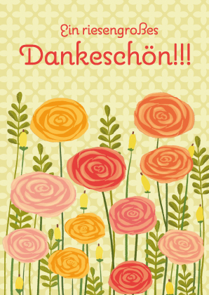 Postkarte - Toni Starck - Riesen Dankeschön Postkarte - Toni Starck - Riesen Dankeschön