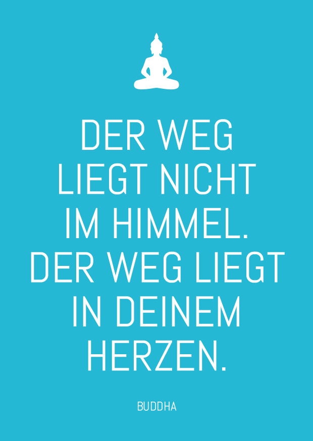 Postkarte - Wortsinn - Der Weg liegt nicht im Himmel.