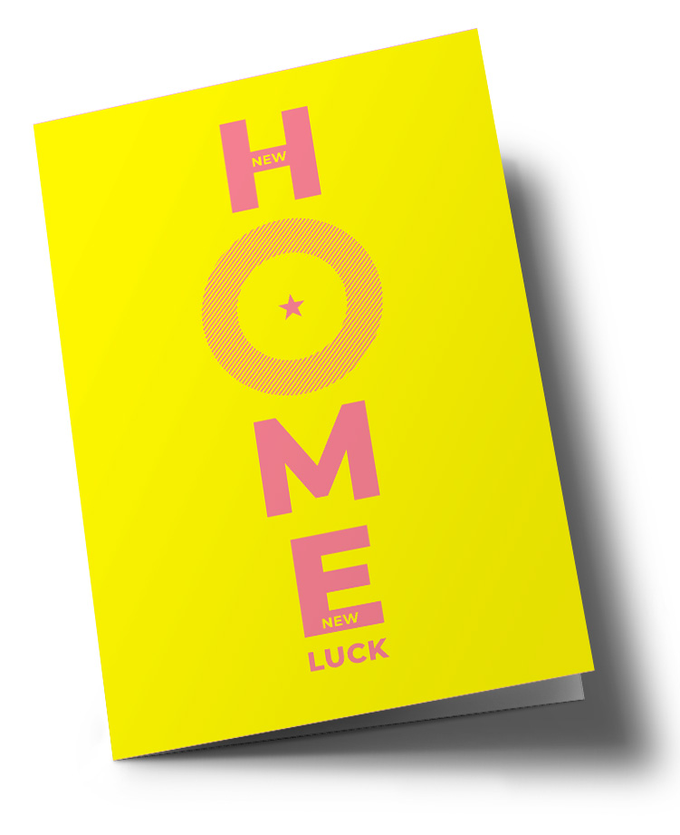 Klappkarte C6 - typestyle - Yellow Home Klappkarte C6 - typestyle - Yellow Home