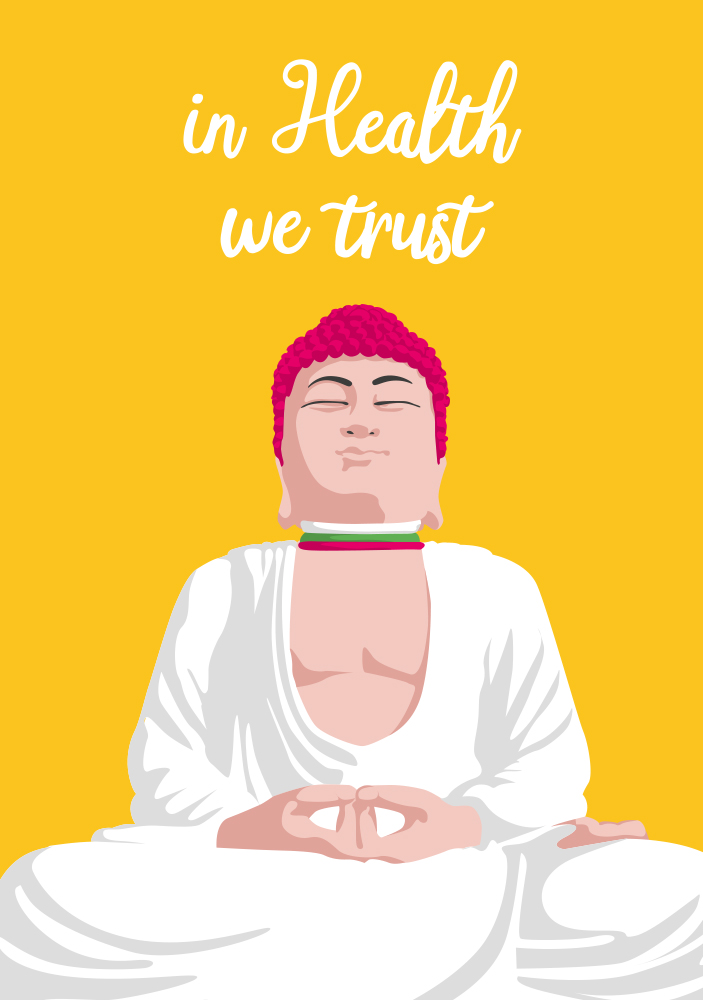 Postkarte - Lucky Cards - in health we trust