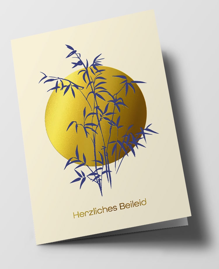 Klappkarte C6 - pure - Bambus