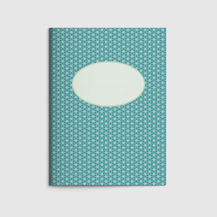 Notizheft A5 - Toni Starck Pattern - Pretty Petrol