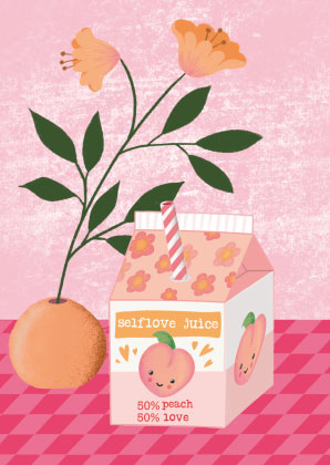 Postkarte - Toni Starck - Selflove juice