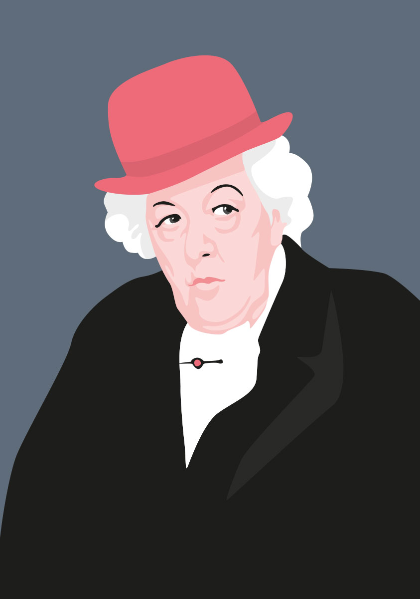 Postkarte - pop art new generation - Smart Granny Postkarte - pop art new generation - Smart Granny