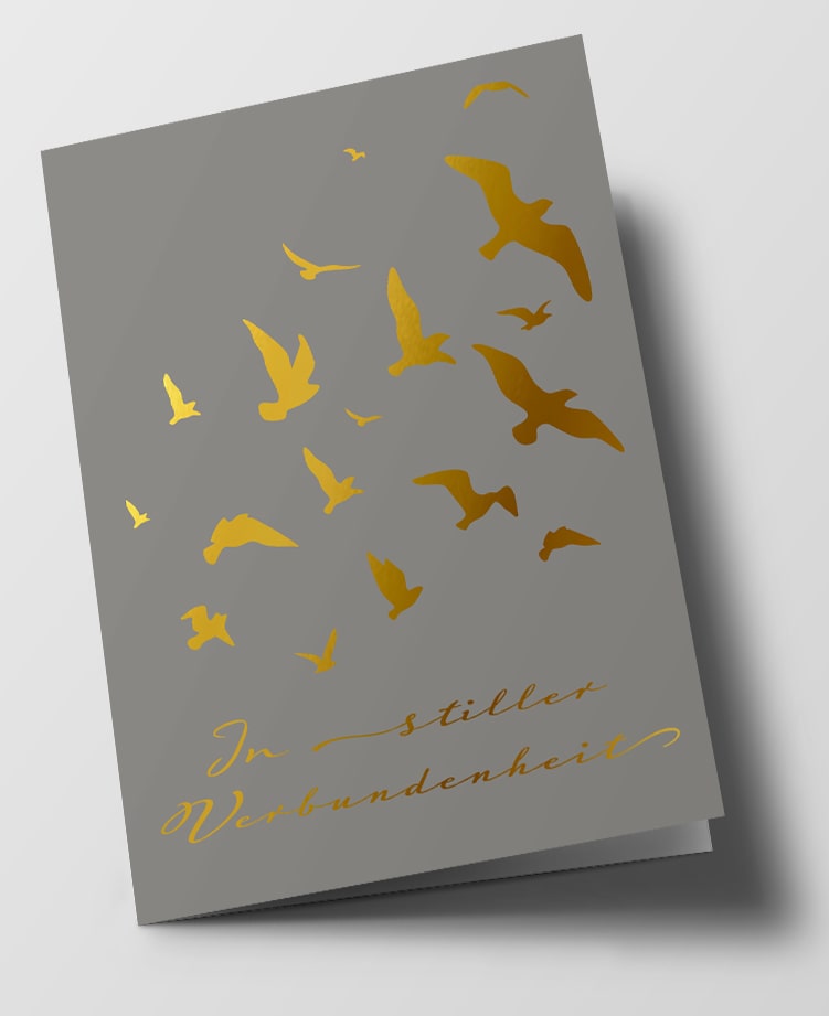 Klappkarte C6 - pure - In stiller Verbundenheit Klappkarte C6 - pure - In stiller Verbundenheit