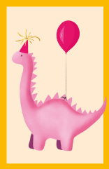 Minicard - Toni Starck - Birthday Dino