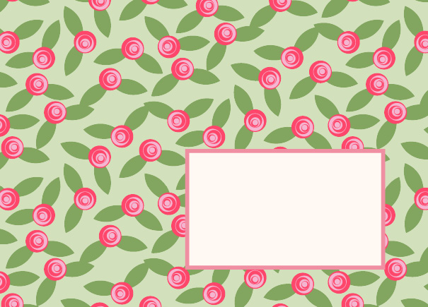 Umschlag - Toni Starck Pattern - Apple Rosy Umschlag - Toni Starck Pattern - Apple Rosy