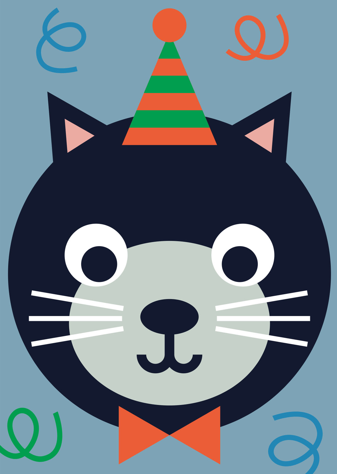 Postkarte - Designfräulein - Funny Faces - Katze