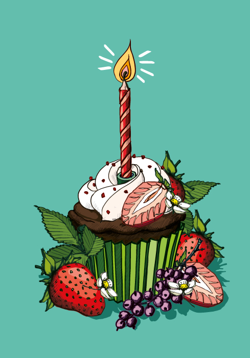 Klappkarte B6 - illi - Edmu Klappkarte B6 - illi - Edmu