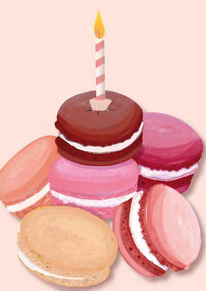 Postkarte - Toni Starck - Macarons