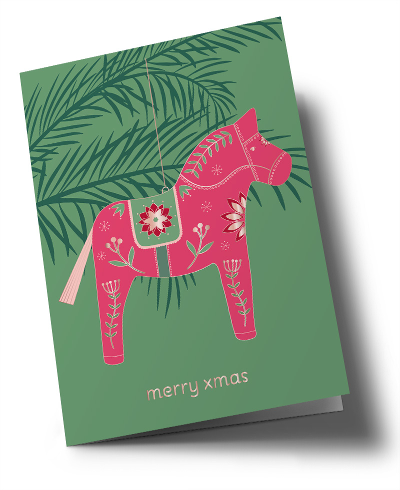 Klappkarte C6 - Toni Starck - Skandi Pferd Klappkarte C6 - Toni Starck - Skandi Pferd