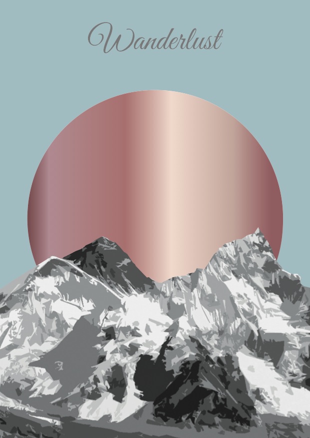 Postkarte - Toni Starck - wanderlust Postkarte - Toni Starck - wanderlust