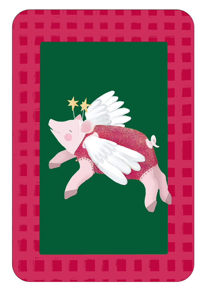 Postkarte - Toni Starck - Lollipop - Flying Pig