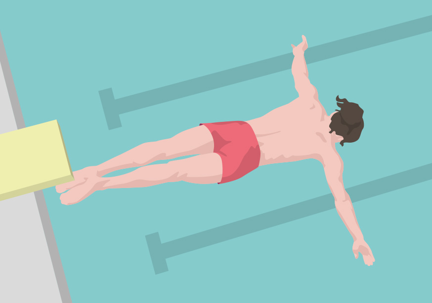 Postkarte A6 - Modern Art - Hipster Jump