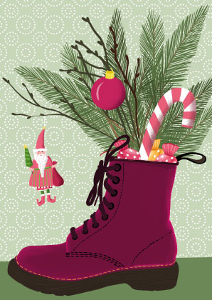 Postkarte - Toni Starck - Xmas Docs