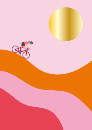 *PK - Toni Starck - Racer in pink waves