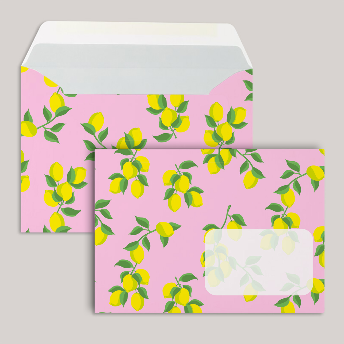 Umschlag - neonstyle - Zitronen Umschlag - neonstyle - Zitronen