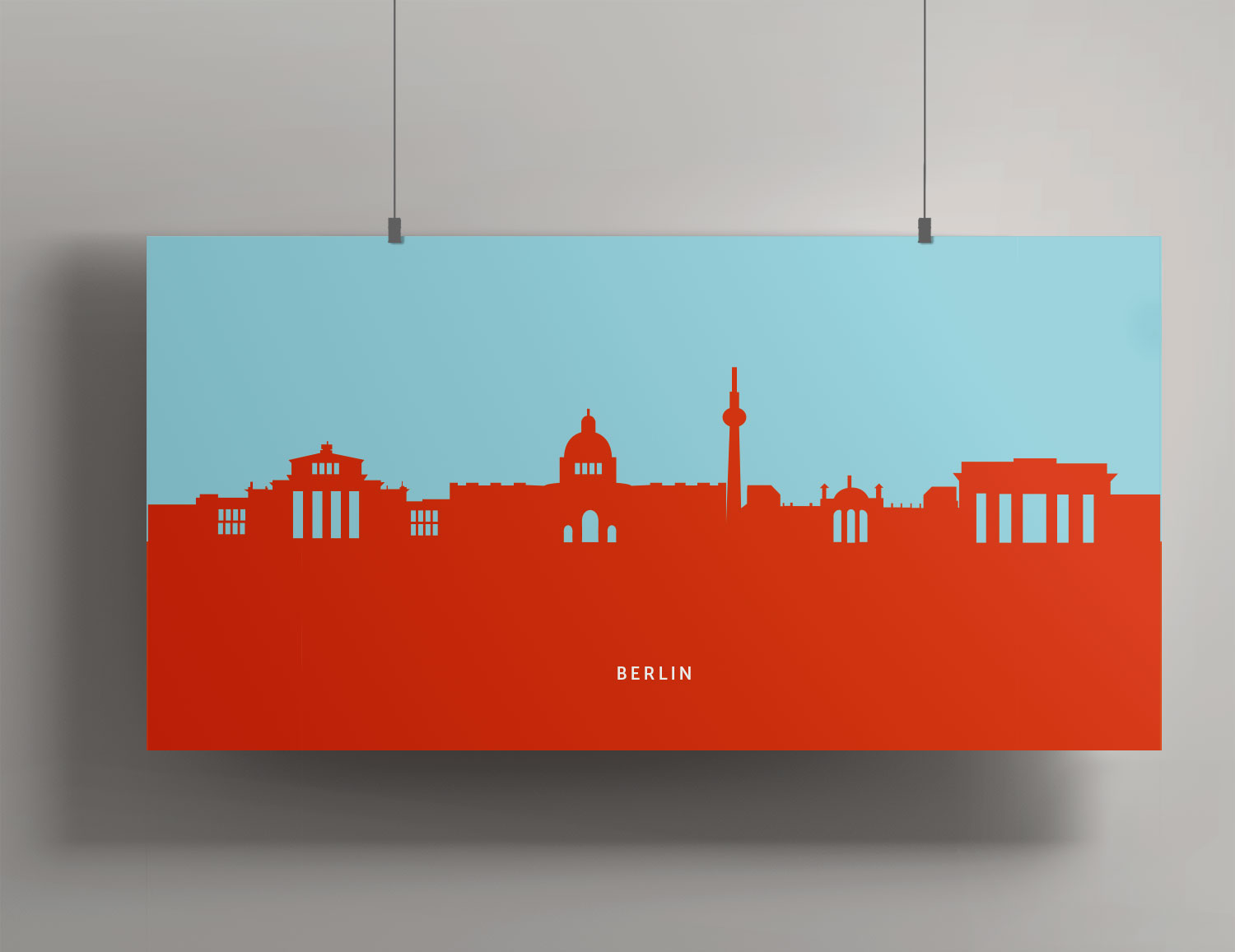 Artprint 20x40 - Berlin Skyline