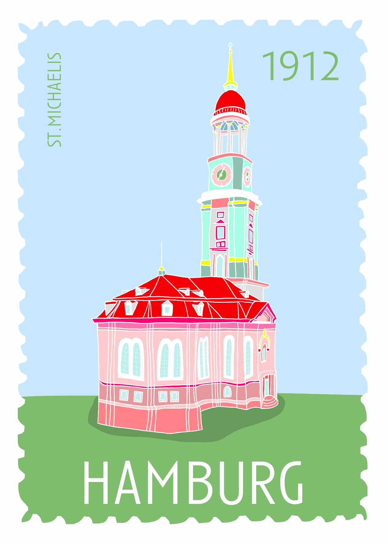 Postkarte - Limo & Mo - St.Michaelis Postkarte - Limo & Mo - St.Michaelis