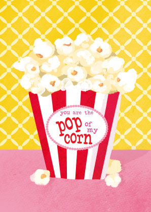 Postkarte - Toni Starck - Popcorn