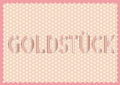 Postkarte - Toni Starck - Goldstück Postkarte - Toni Starck - Goldstück