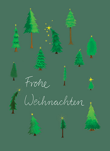 Postkarte - Tabea Güttner - Tannenbäume