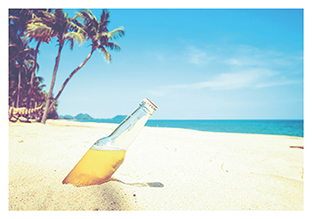 Postkarte - La Card - Beer bottle