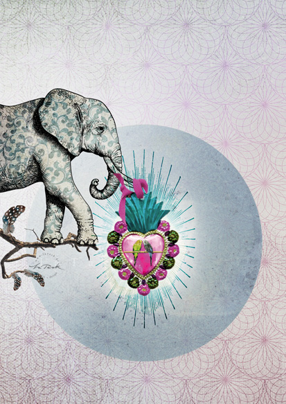 Postkarte - La Tack - elephantswing Postkarte - La Tack - elephantswing