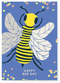 Postkarte - familytree - Happy Bee Day
