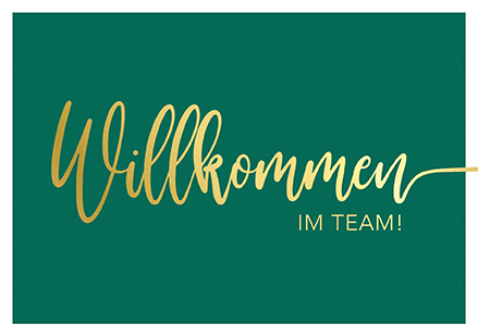 Klappkarte C6 - La Card - Willkommen im Team Klappkarte C6 - La Card - Willkommen im Team