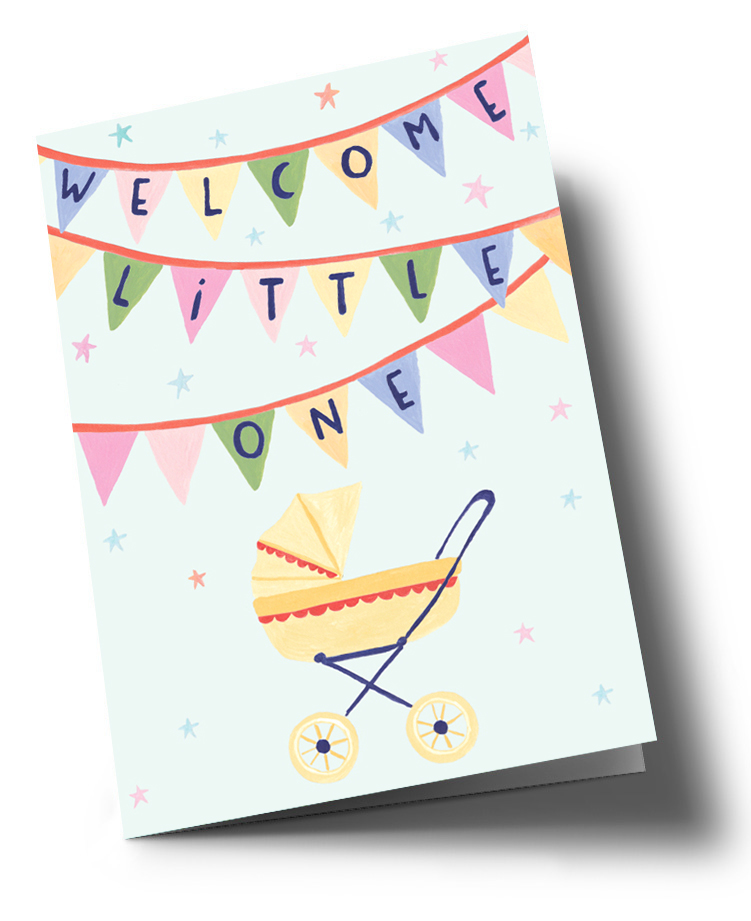 Klappkarte C6 - Anke Rega - Welcome little one