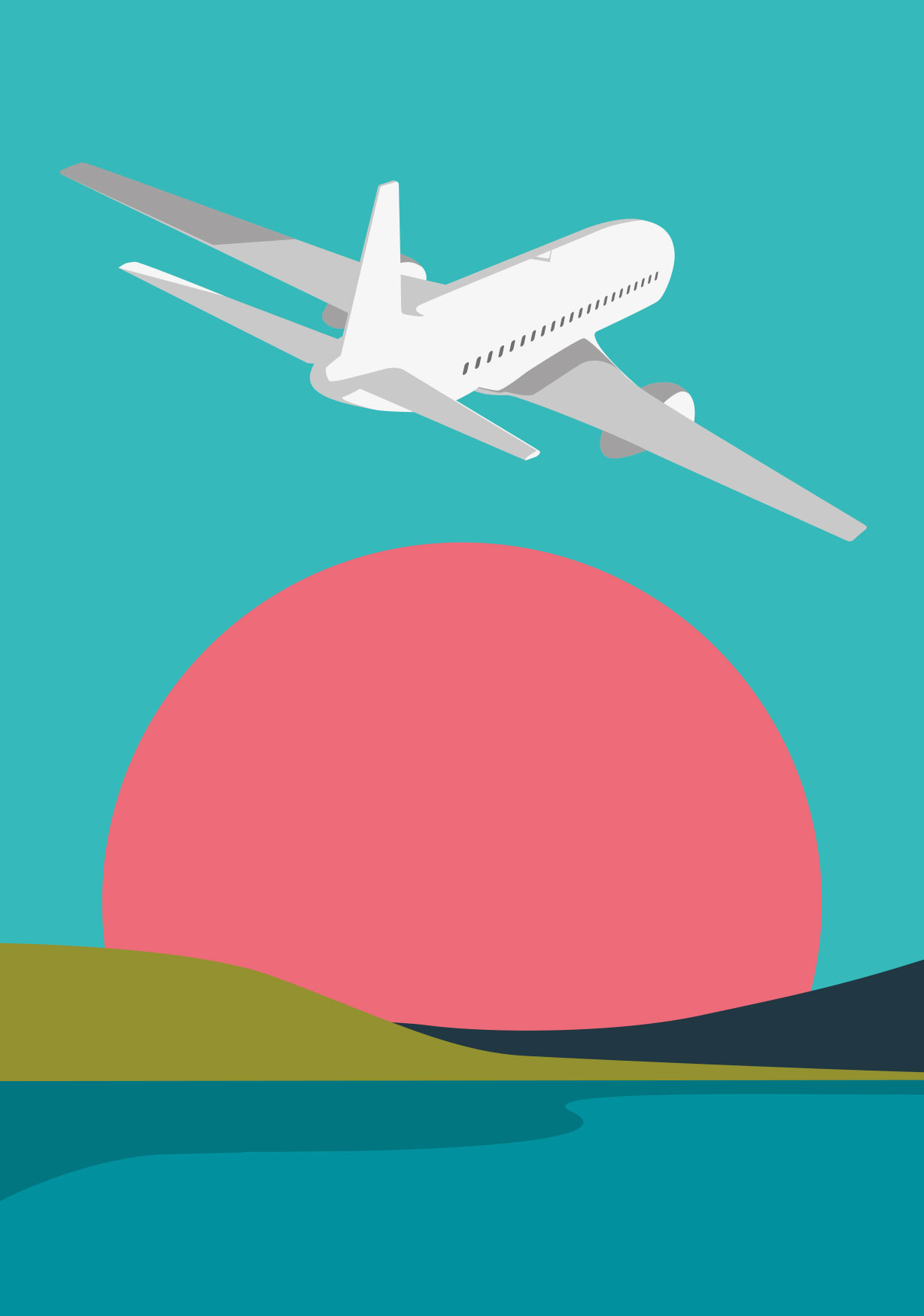 Postkarte - Nobiyama - Airplane