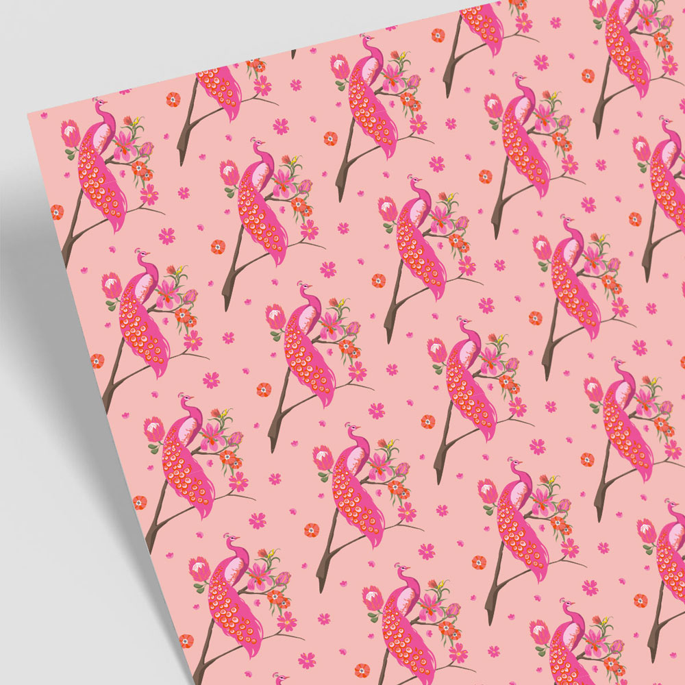 Geschenkpapier - Happiness- Pfau Geschenkpapier - Happiness- Pfau