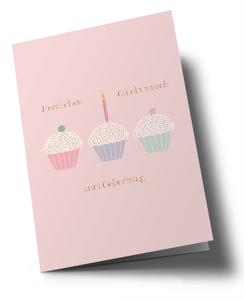 Klappkarte C6 - Toni Starck - Cupcakes