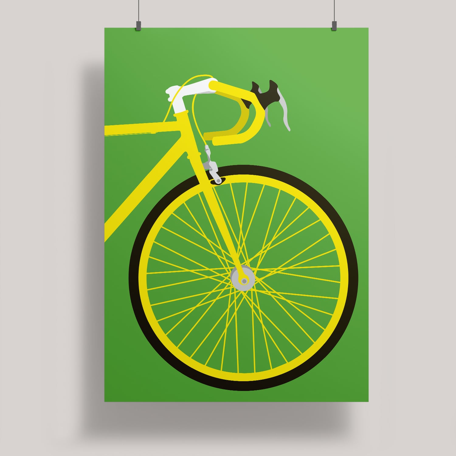 ArtPrint A4 - Modern Art - Rennrad
