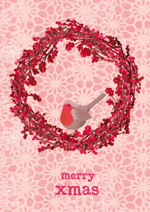 Postkarte - Toni Starck - Berry Wreath Postkarte - Toni Starck - Berry Wreath