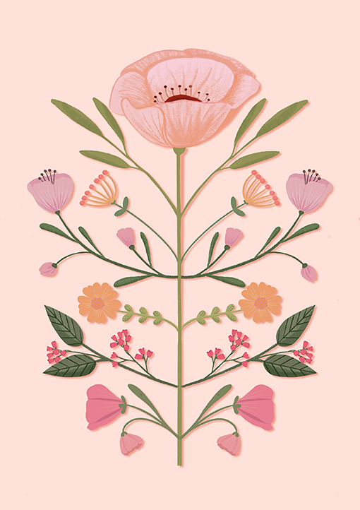 Postkarte - Toni Starck - Bloompattern Postkarte - Toni Starck - Bloompattern