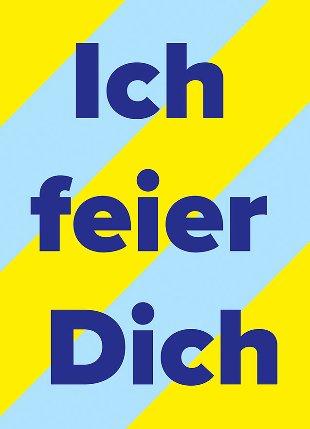 Postkarte - m-illu - Ich feier Dich