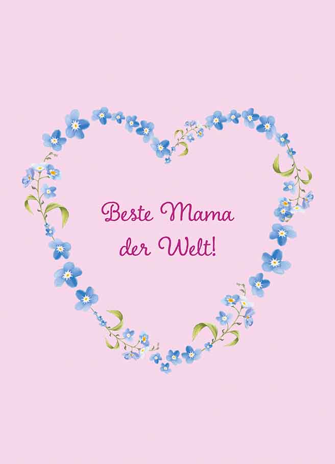 Postkarte - m-illu - Beste Mama der Welt