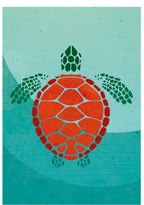 Postkarte - Daria Ivanova - Schildkröte