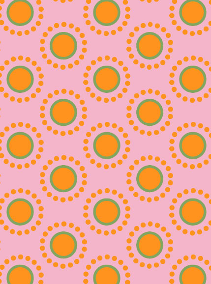 Geschenkpapier - toni starck pattern - Pinky Mandarin