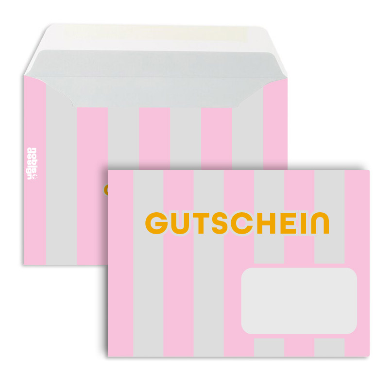 Umschlag - neonstyle - Stripes Gutschein