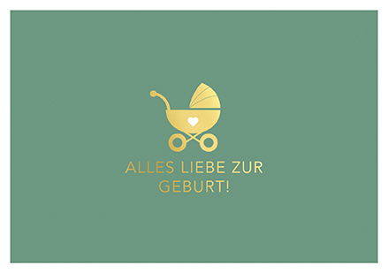 Klappkarte - La Card - Alles Liebe zur Geburt